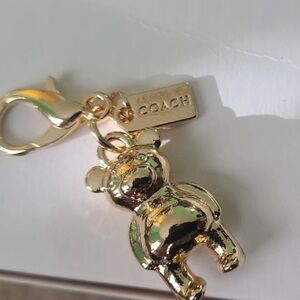 Coach Gold Bear Keychain